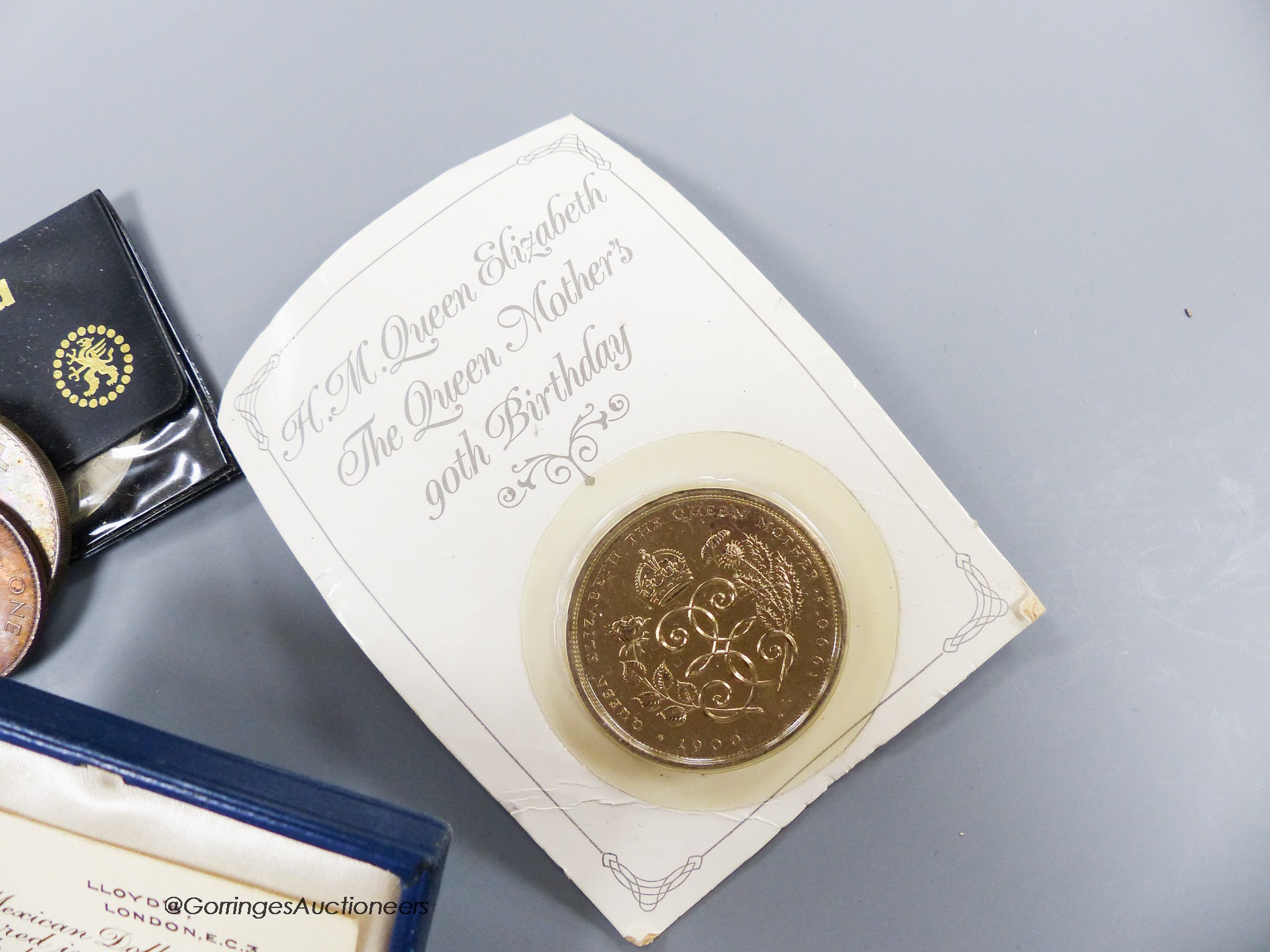 A quantity of mixed coins